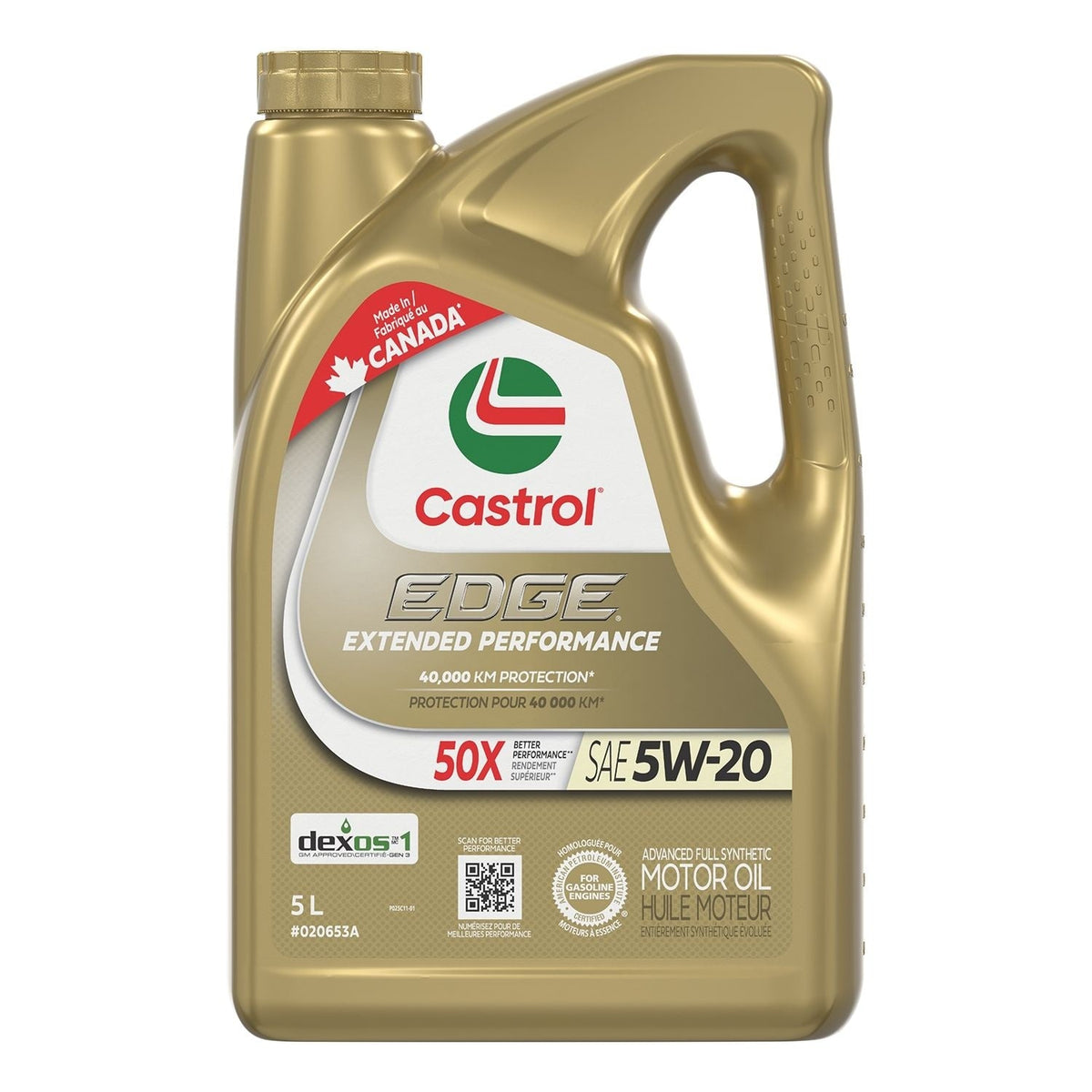 EDGE Extended Performance 5W20 Synthetic Engine/Motor Oil, 5-L