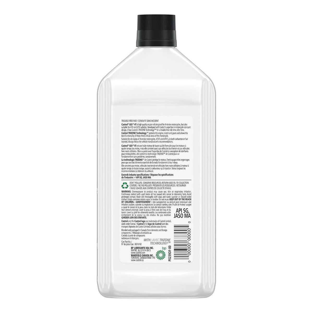 Go! 4-Stroke 4T Motorcycle Oil 10W40, 946-mL