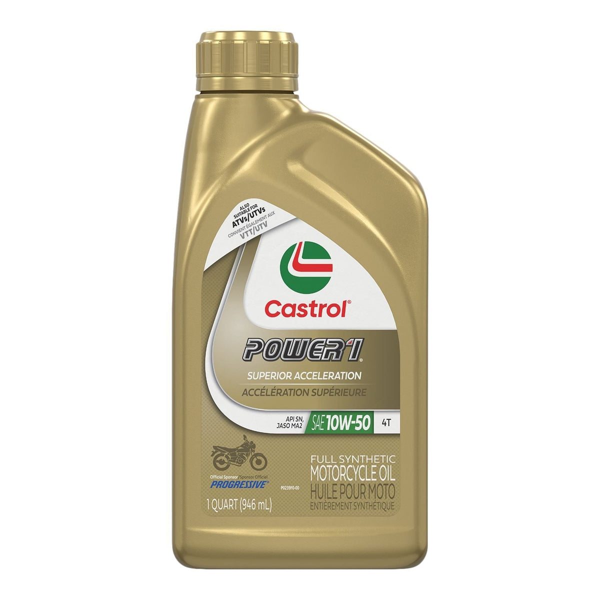 Power1 Motorcycle Oil 4T 10W50, 946-mL