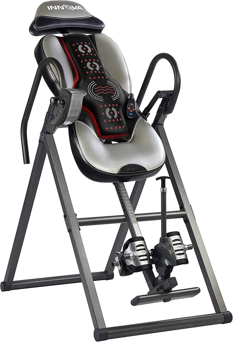 INNOVA HEALTH AND FITNESS ITM5900 Advanced Heat and Massage Inversion Table sgtnighsdesigns U7874