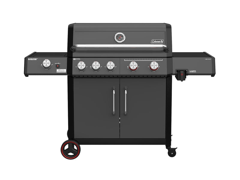 Revolution II 5-Burner Grill and Griddle Combo LP Gas BBQ F1711