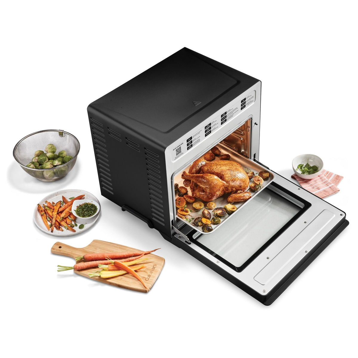 Air Fryer Toaster Oven with Double Layer Door, 26-L