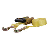 83036 Cargo Strap with J-Hooks, Yellow, 1,667-lb, 14-ft