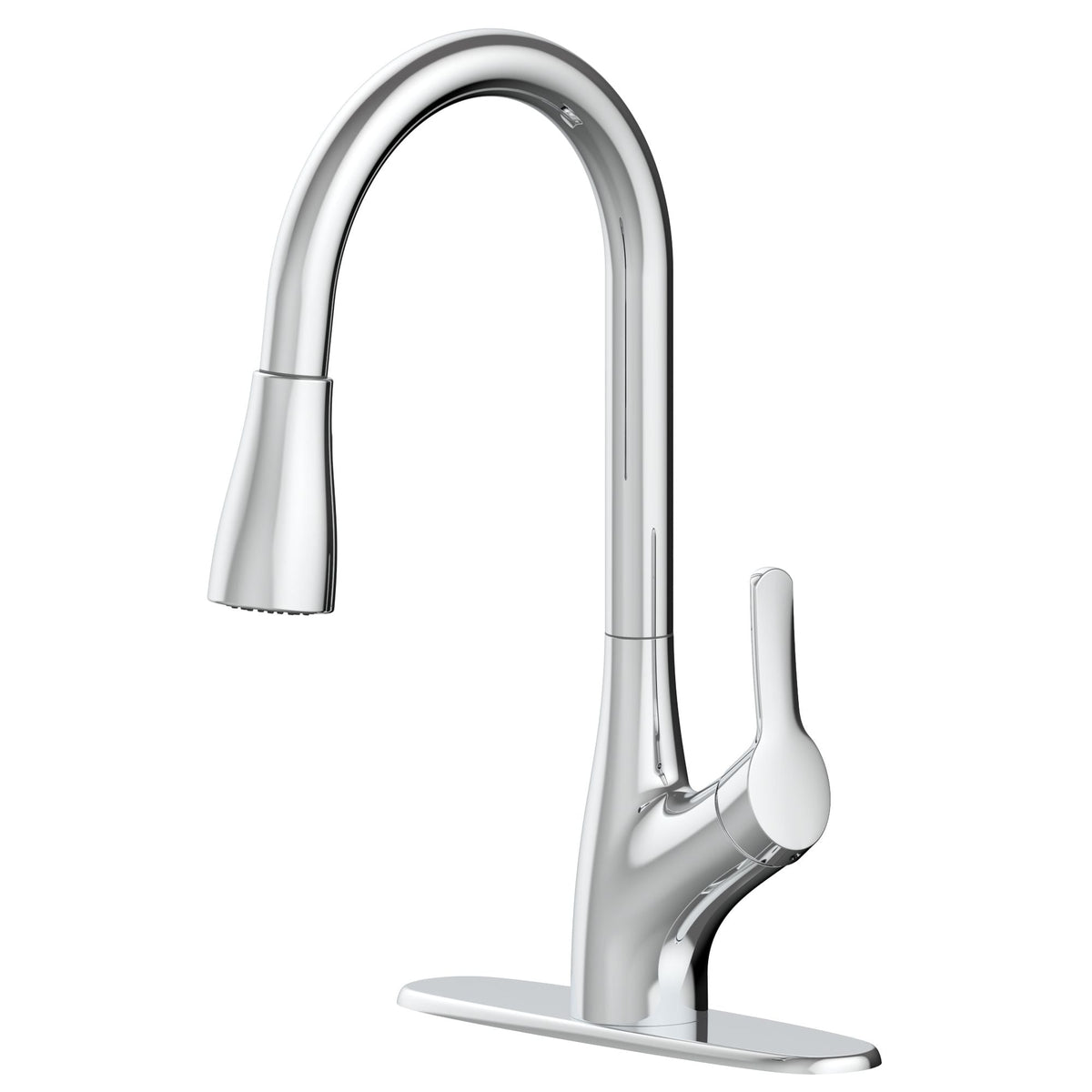 Clarivo 2-in-1 Filtration 1-Handle Pull Down Kitchen Faucet, Various Finishes