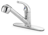 Plymouth Single Handle Pull Out Kitchen Faucet, Chrome