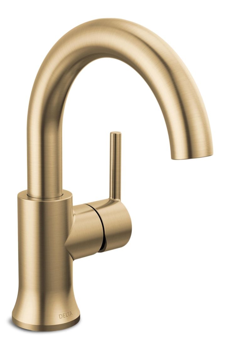 Delta 1-Handle High-Arc Lavatory Faucet, Champagne Bronze