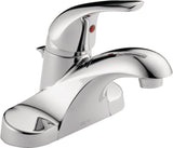 Delta Faucet Principals Single Handle Bathroom Sink Faucet, WaterSense Certified, Chrome