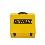 Handheld Steel Shop Tool Box with Lid & Handle, Yellow, 15-in