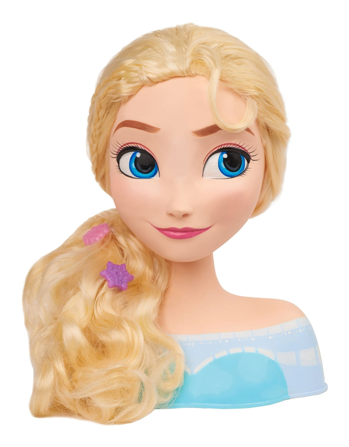 Frozen Elsa Styling Head Toy with 14 Accessories for Hair Styling and Braiding, Ages 3+