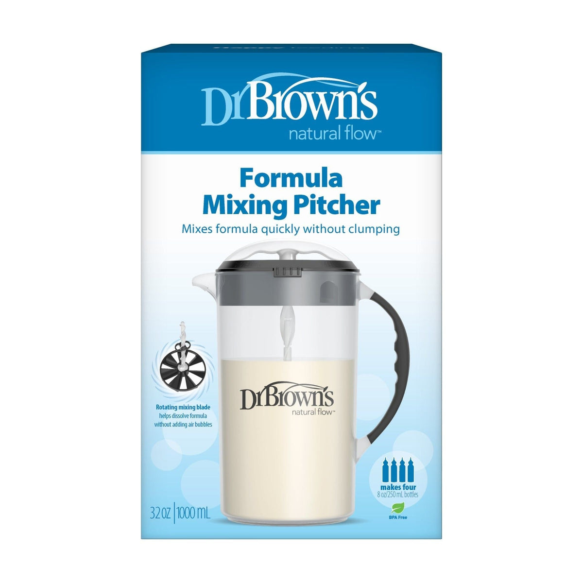 Formula Mixing Pitcher, 32-oz, Black