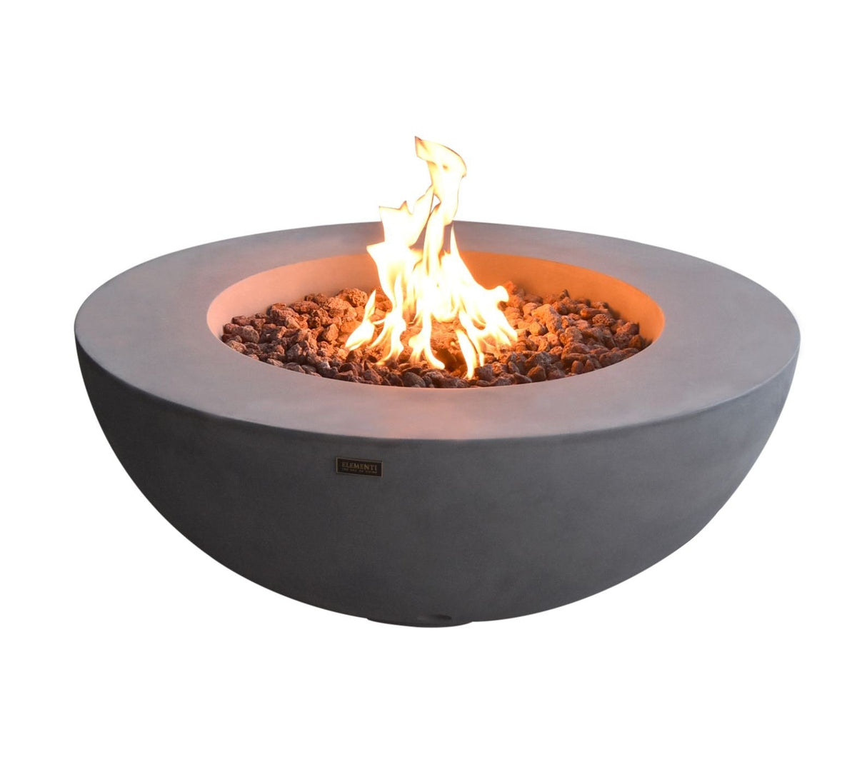 Lunar Bowl Liquid Propane, Light Grey