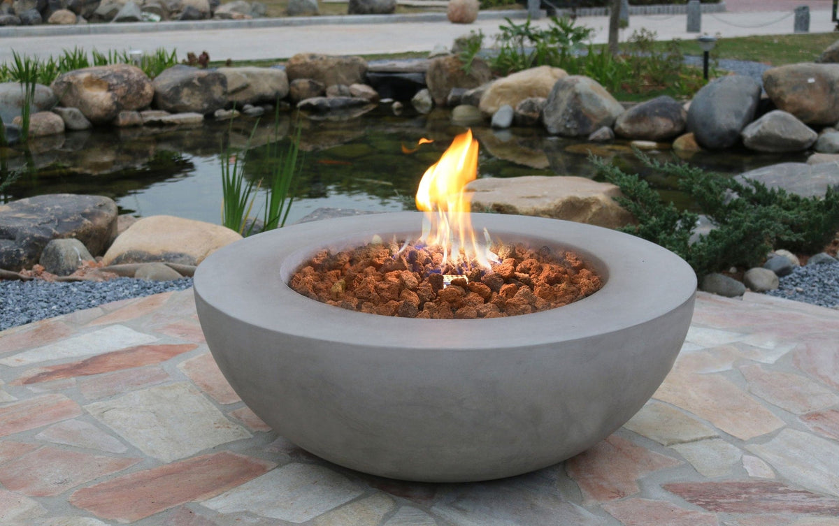 Lunar Bowl Liquid Propane, Light Grey