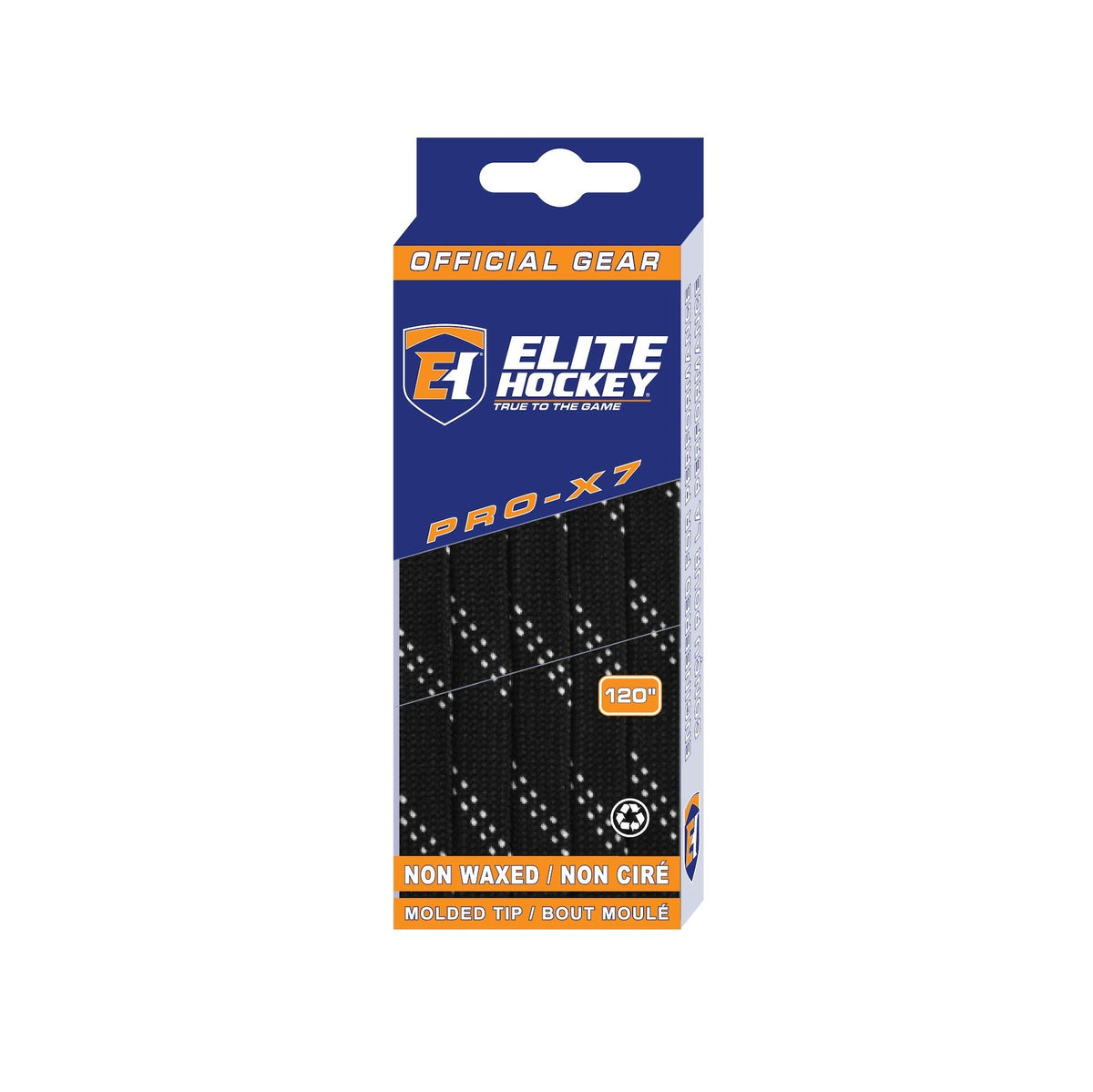 Pro-X7 Skate Laces, Non-Waxed, Black, Assorted Sizes