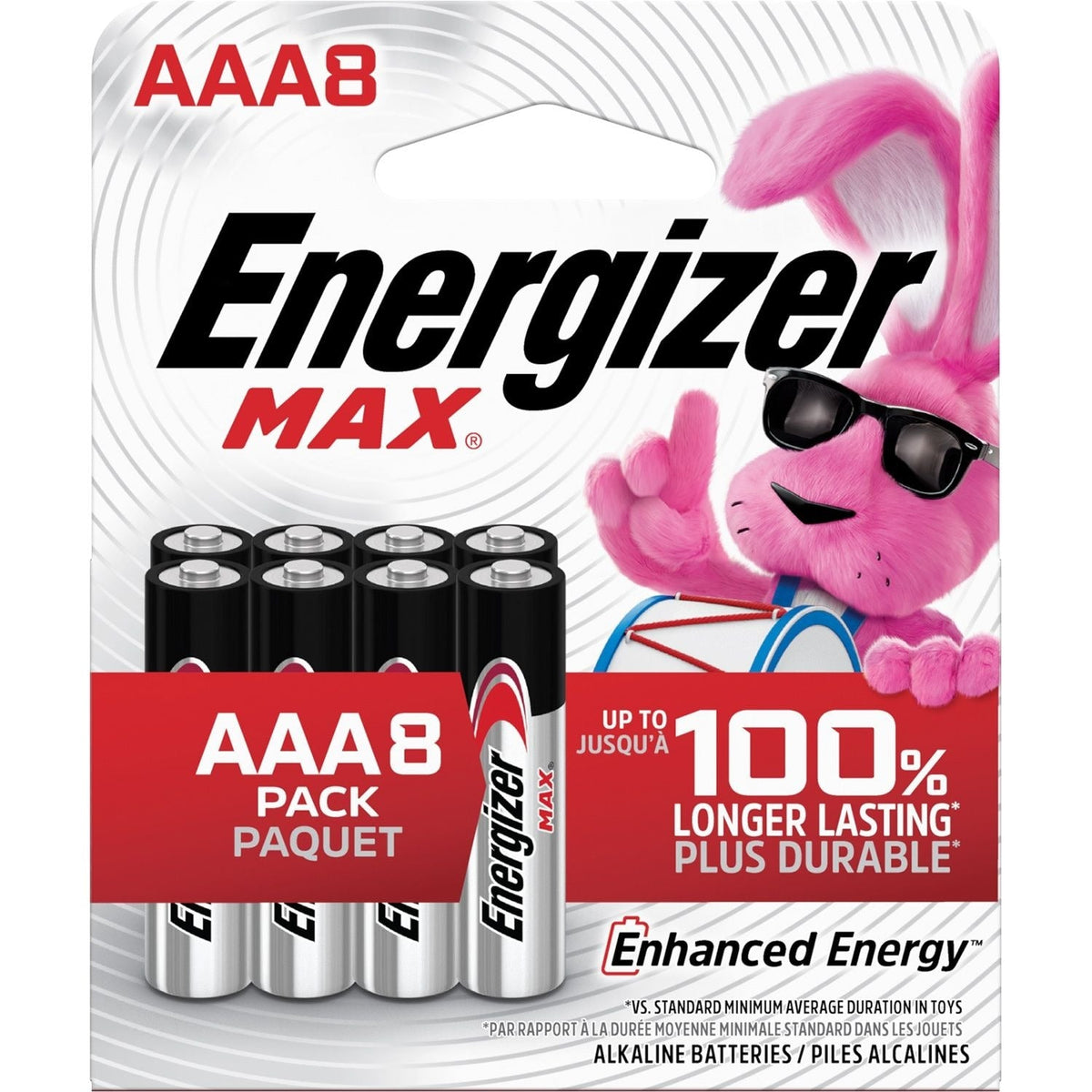 Max 8-pk AAA Alkaline Batteries, Long Lasting, All Purpose
