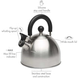 Stainless Steel Stovetop Kettle, 1.4-L