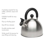 Stainless Steel Stovetop Kettle, 1.4-L