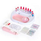 Girls Custom Glitter Nail Set, Pink