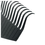 Heavy-Duty Resin Tines Aluminum Leaf Rake, 24-in