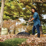 Heavy-Duty Resin Tines Aluminum Leaf Rake, 24-in