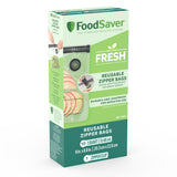 Reusable Zipper Vacuum Sealer Bags, 946mL, 10-pk