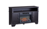 Hamilton Electric Fireplace TV Stand, 44.5-in, 1500W, Brown Cappucino