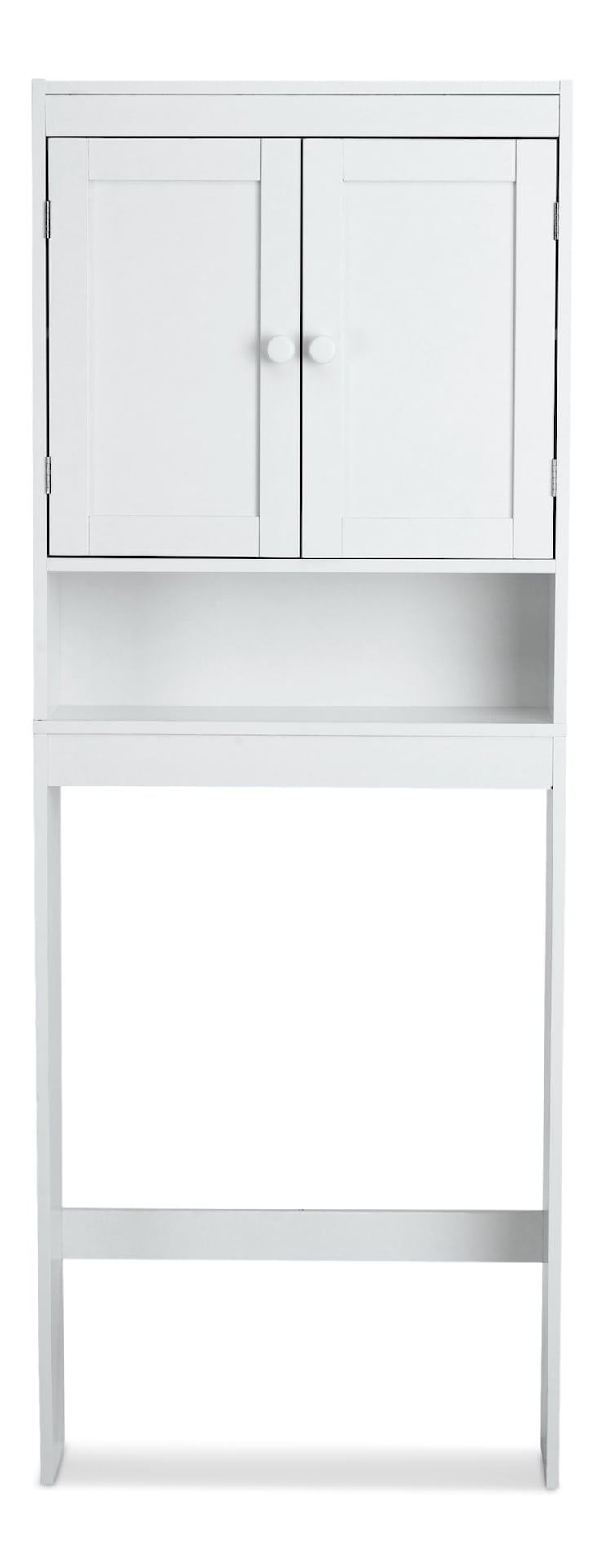 Orleans 2-Door Over-The-Toilet Spacesaver Bathroom Storage Cabinet, White