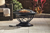 Savona Round Wood-Burning Outdoor Fire Bowl/Fire Pit, 29.5 x 20-in