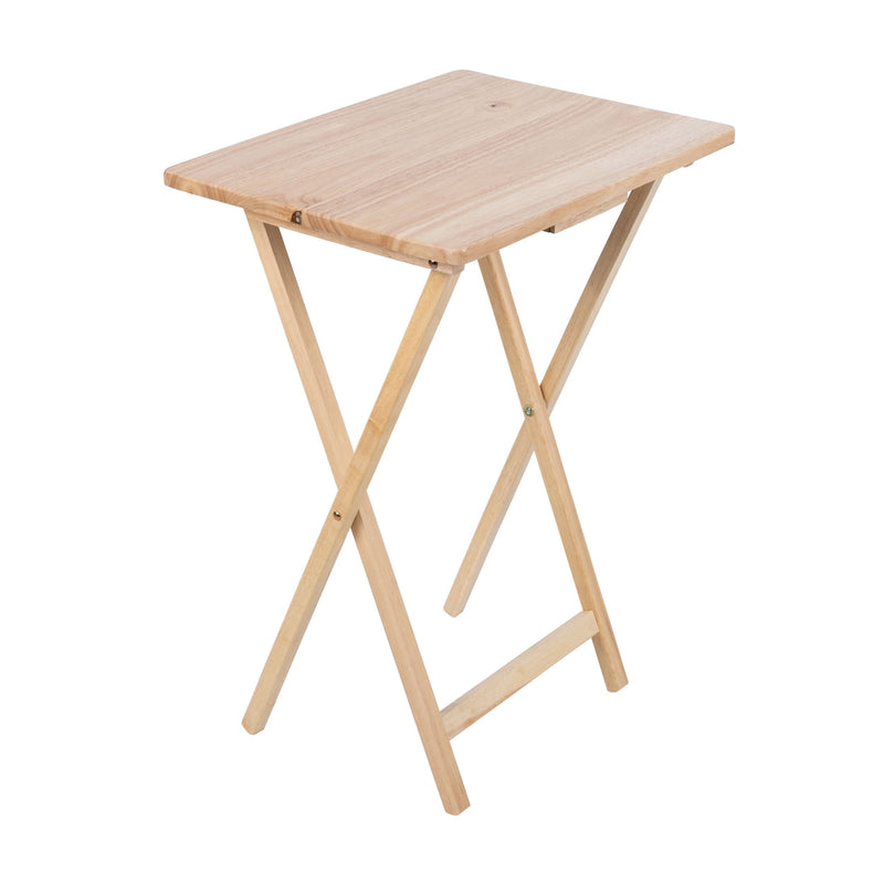 Solid Wood TV Tray, Foldable, Natural Wood Finish TV Tray Y3287