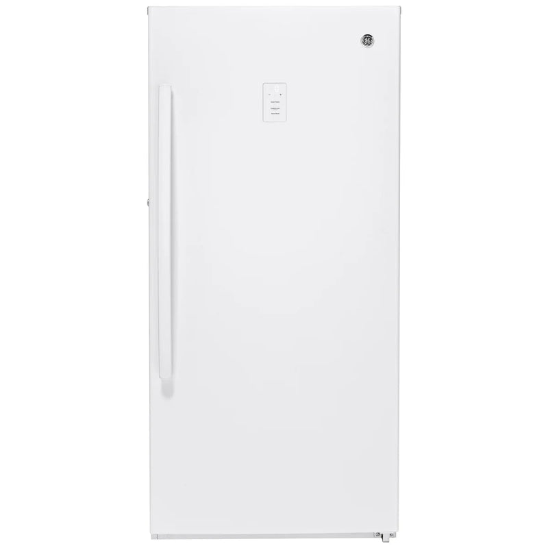 GE White 29 in 14.1 cu. ft. Frost-free Upright Freezer H9252