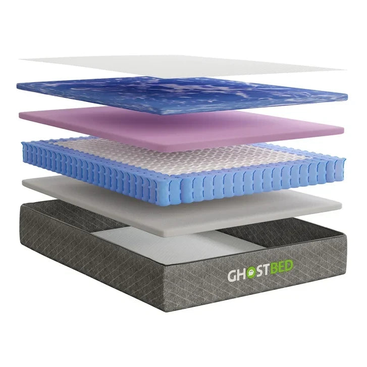 GhostBed Fusion 27.9 cm (11 in.) Hybrid Mattress with Adjustable Base