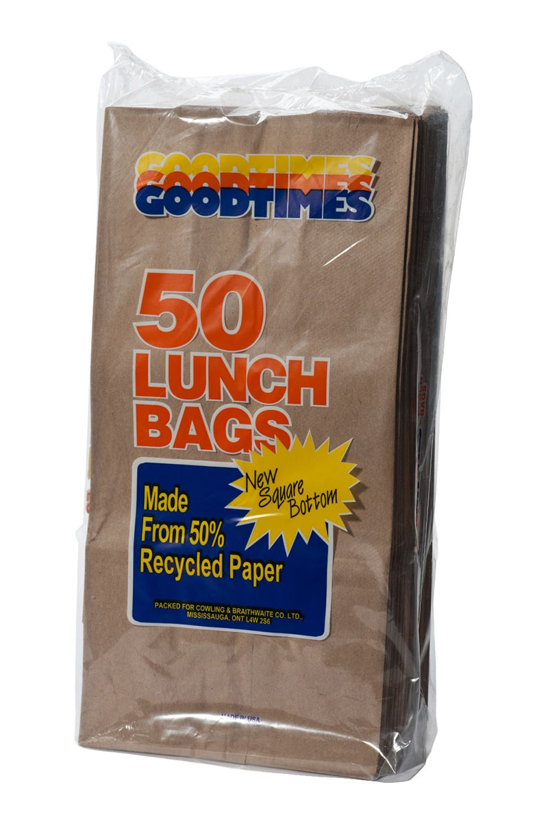 Paper Lunch Bags, 1.88-L, 50-pk F507