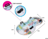 2-Person Duo Inflatable Winter Snow Tube