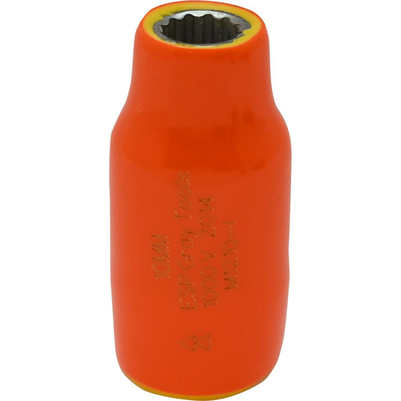 1/2-in Drive Standard Length Socket, Assorted Sizes, Metric, 12 Point, 1000V Insulated O2187
