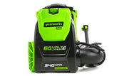 Pro 60 V 160 MPH - 540 CFM Lithium-ion Backpack Leaf Blower, Tool Only