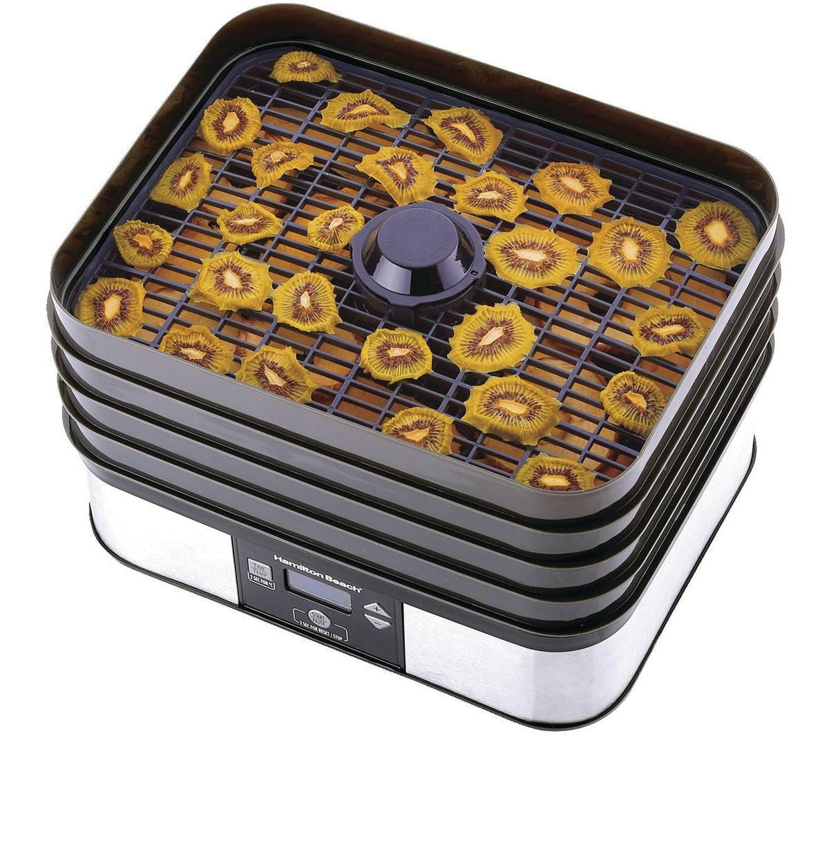 Digital Food Dehydrator with Adjustable Thermostat, Grey