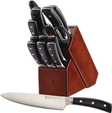 Balanced Forged Steel Knife Block Set, Ergonomic Grip, 14-pc