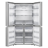 Hisense 24 in. 11.5 cu ft. Stainless Steel Top Mount Counter Depth Refrigerator with Recessed Handles