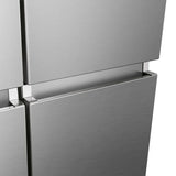 Hisense 24 in. 11.5 cu ft. Stainless Steel Top Mount Counter Depth Refrigerator with Recessed Handles
