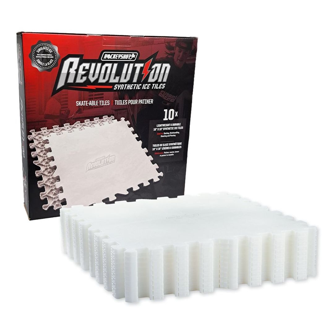 Synthetic Ice Revolution Skateable Tiles, 18-in x 18-in, 10-pk