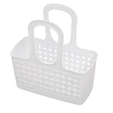 Orbz Small Tote Portable Shower Caddy with Handle, White