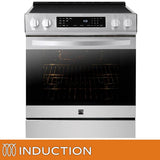 30 in. 5 cu ft. Stainless Steel Digital Control Induction Range with True Convection and Air Fry