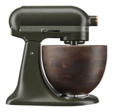 Stand Mixer with Wooden Bowl, Evergreen