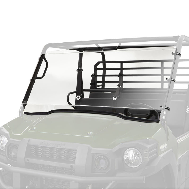 Uncoated Full Fixed Windshield, Mule PRO FXT X5444