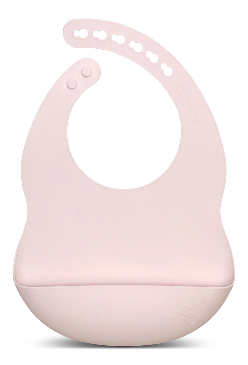 Silibib Silicone Feeding Bib, Pink U8116