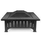 Lafayette Square Wood Burning Fire Pit in Black, 34-in