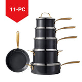 Eleganza Ceramic Pro Non-Stick Cookware Set, 11-pc