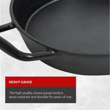 Pre-Seasoned Cast Iron Skillet, Oven & Broiler Safe, Black, 10-in