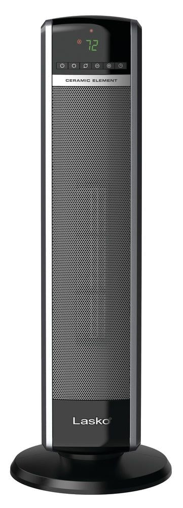 1500W Digital Tower Ceramic Space Heater withRemote Control, 1500W, Black, 30-in