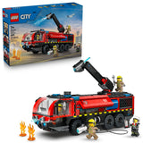 City Airport Fire Truck Building Set - 60499, 691-pcs, Ages 7+