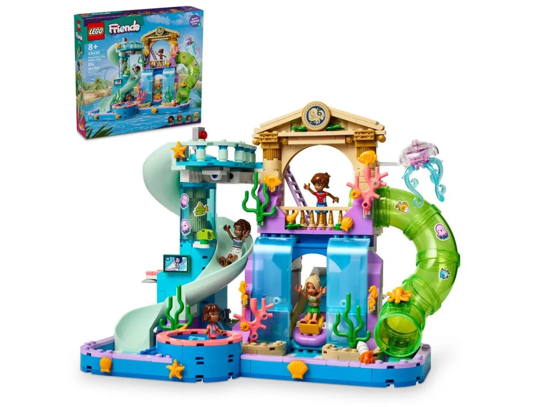Friends Heartlake City Water Park Playset with Mini Dolls - 42630, 814-pcs, Ages 8+